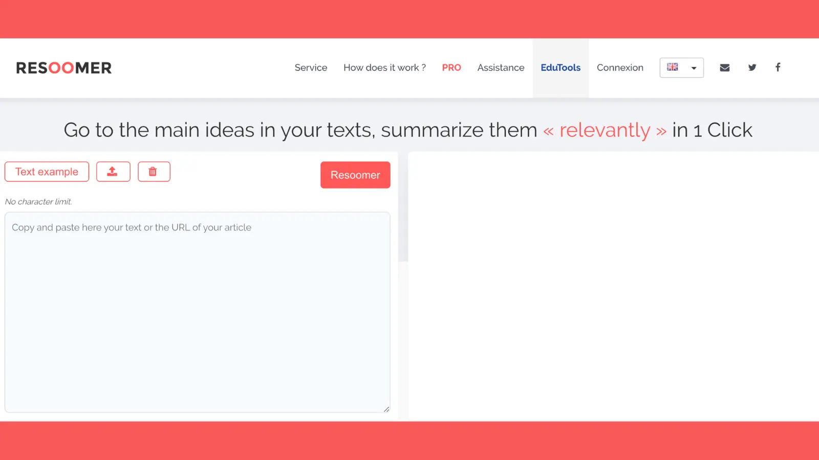 Resoomer PDF summarizer
