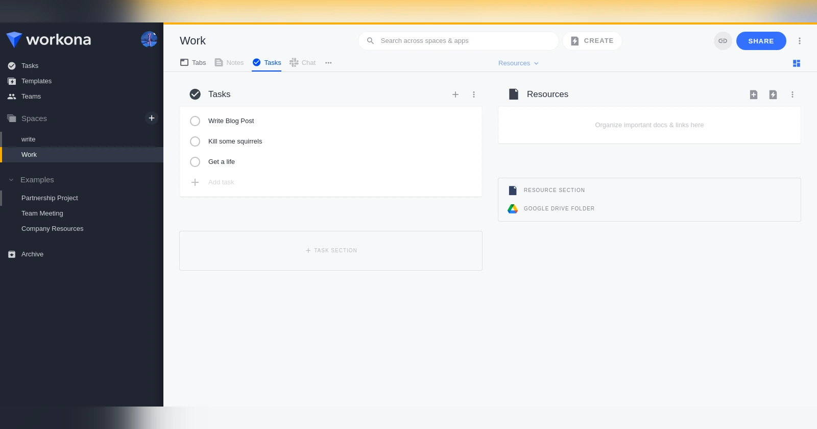 Workona AI Chrome Extension