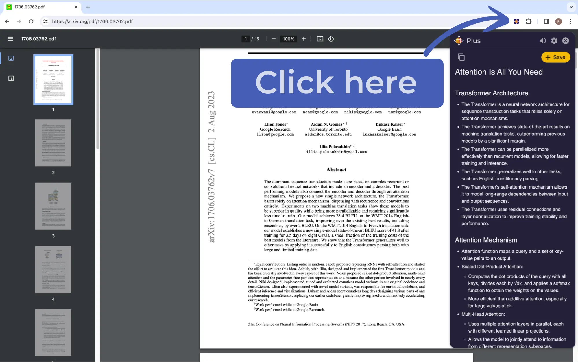 Click here to summarize the PDF