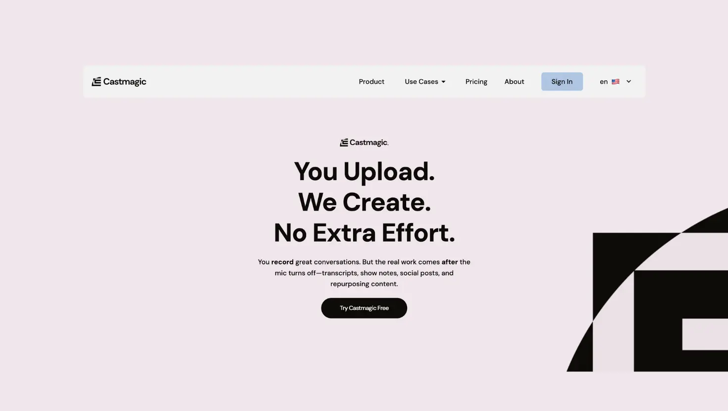 Castmagic as a podcast summarizer