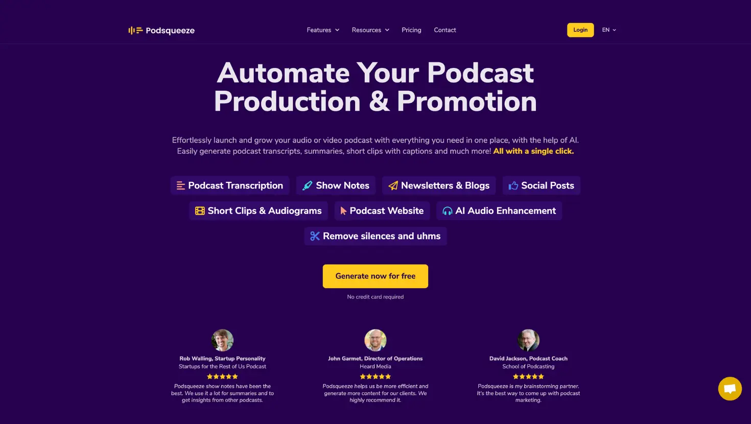 Podsqueeze as a podcast summarizer