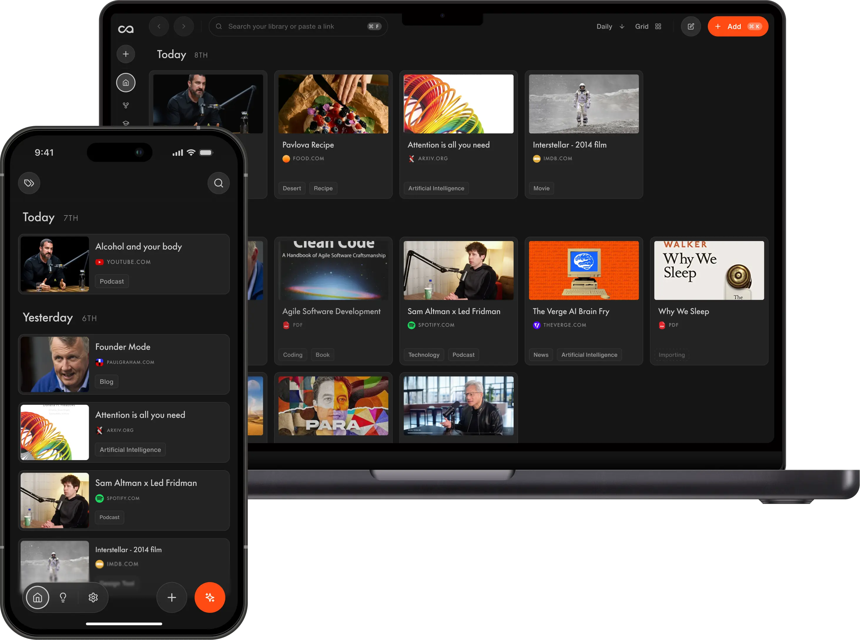 Recall on laptop and mobile
