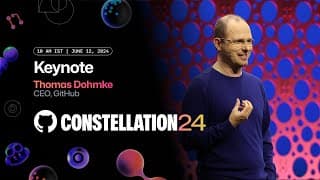 GitHub CEO Thomas Dohmke Live Keynote from GitHub Constellation India