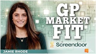 Optimizing fund structure, GP market fit, & more with Screendoor’s Jamie Rhode | Episode 1917