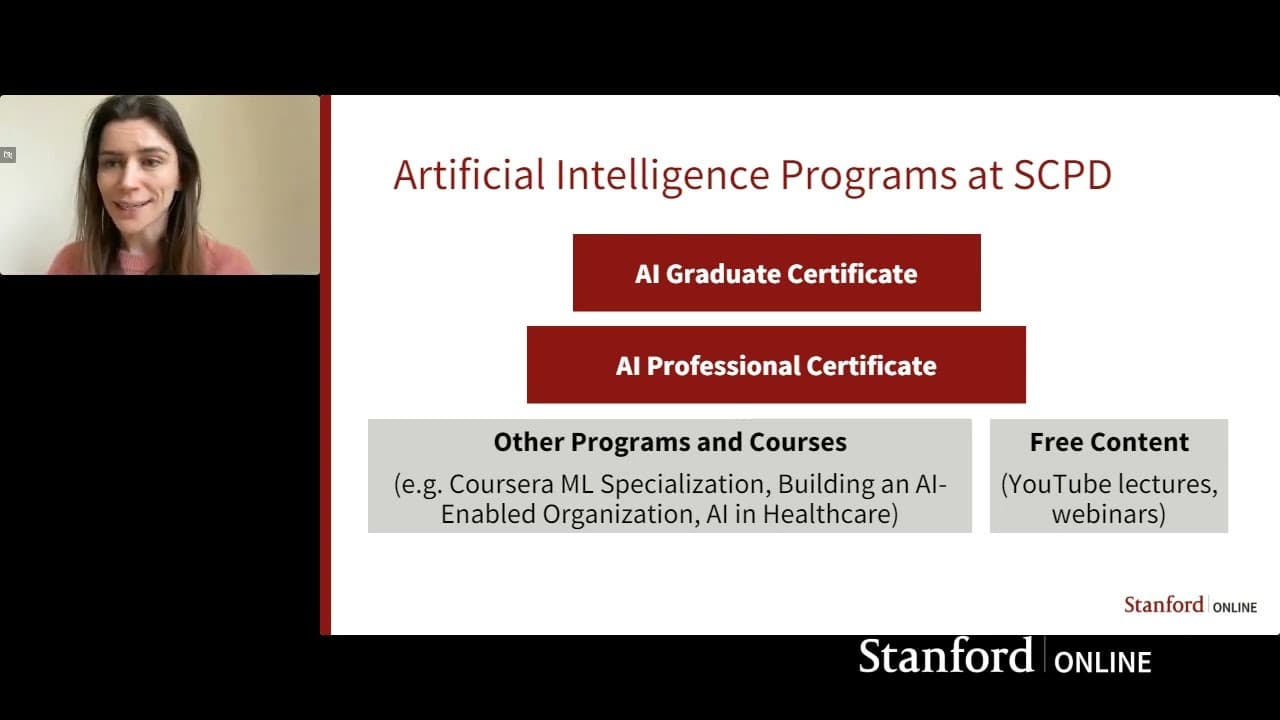 Stanford Webinar - Artificial Intelligence Online Programs Info Session 2024