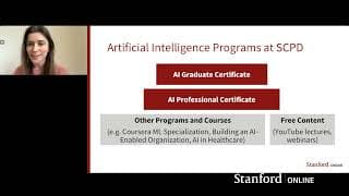 Stanford Webinar - Artificial Intelligence Online Programs Info Session 2024