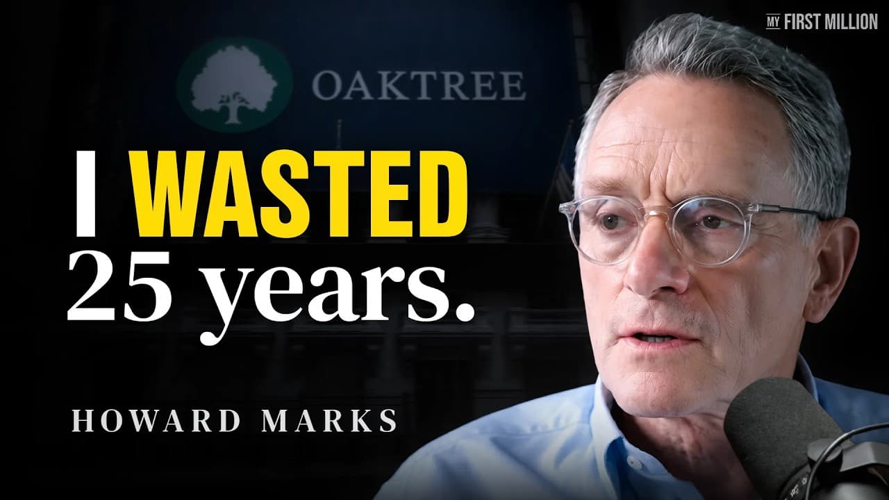 I'm 80 and I wasted 25 years of my life. Don't make my mistake. - Howard Marks