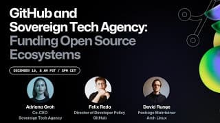GitHub and Sovereign Tech Agency: Funding Open Source Ecosystems