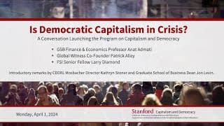 Is Democratic Capitalism in Crisis?