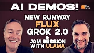 AI Demos: New Runway, Grok 2.0, Flux & Jam Session with Ulama | E1997