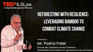 REFORESTING WITH RESILIENCE: LEVERAGING BAMBOO TO COMBAT CLIMATE CHANGE | Pasha Patel | TEDxILSLaw
