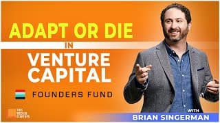 Founders Fund's Brian Singerman on building a legendary VC firm, “Adapt or Die” and "Ikigai" | E1896