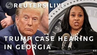 LIVE: Trump Georgia case hearing on district attorney Fani Willis misconduct claims