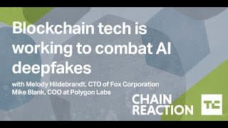 Blockchain tech is working to combat AI-based deepfakes (w/ Melody Hildebrandt and Mike Blank)