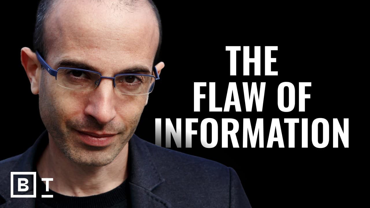 We can split the atom but not distinguish truth. Our information is failing us | Yuval Noah Harari