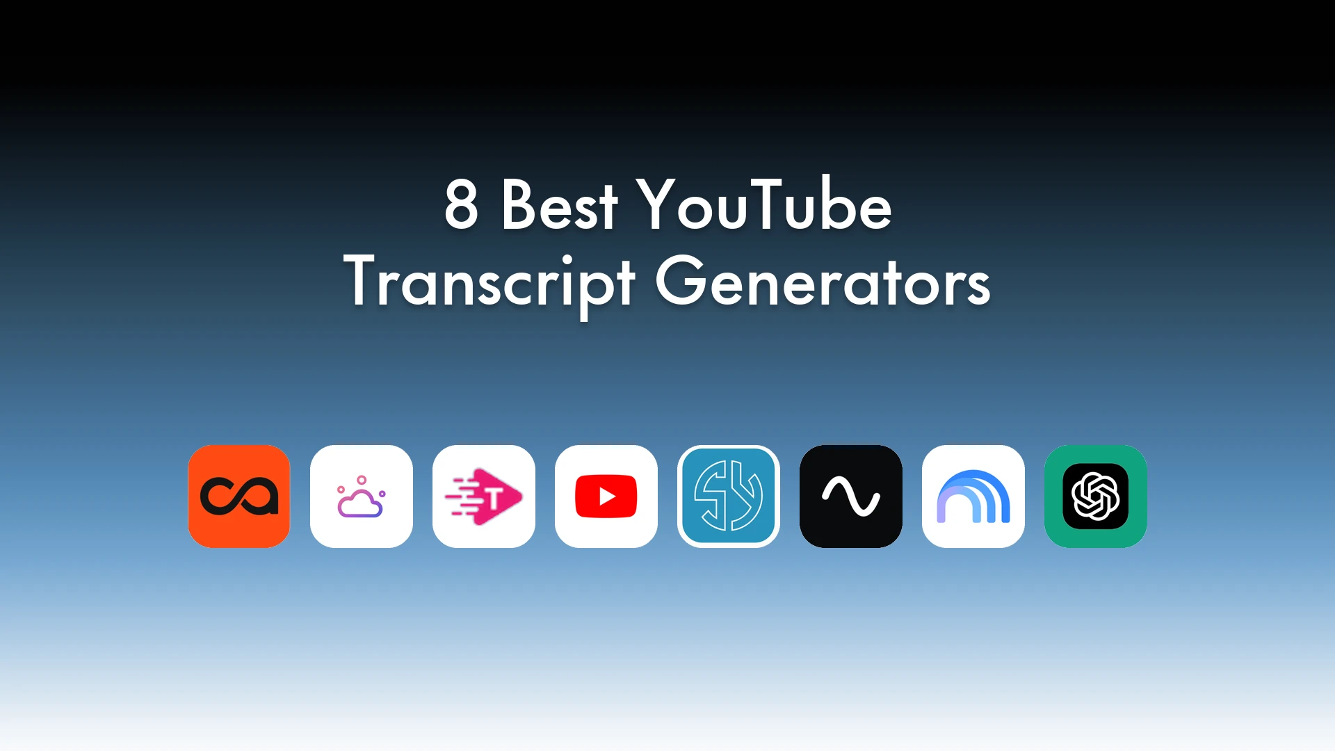 8 best YouTube transcript generators in 2026