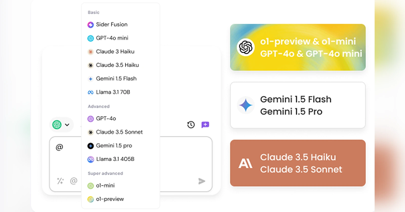 Sider AI Chrome extension sidebar