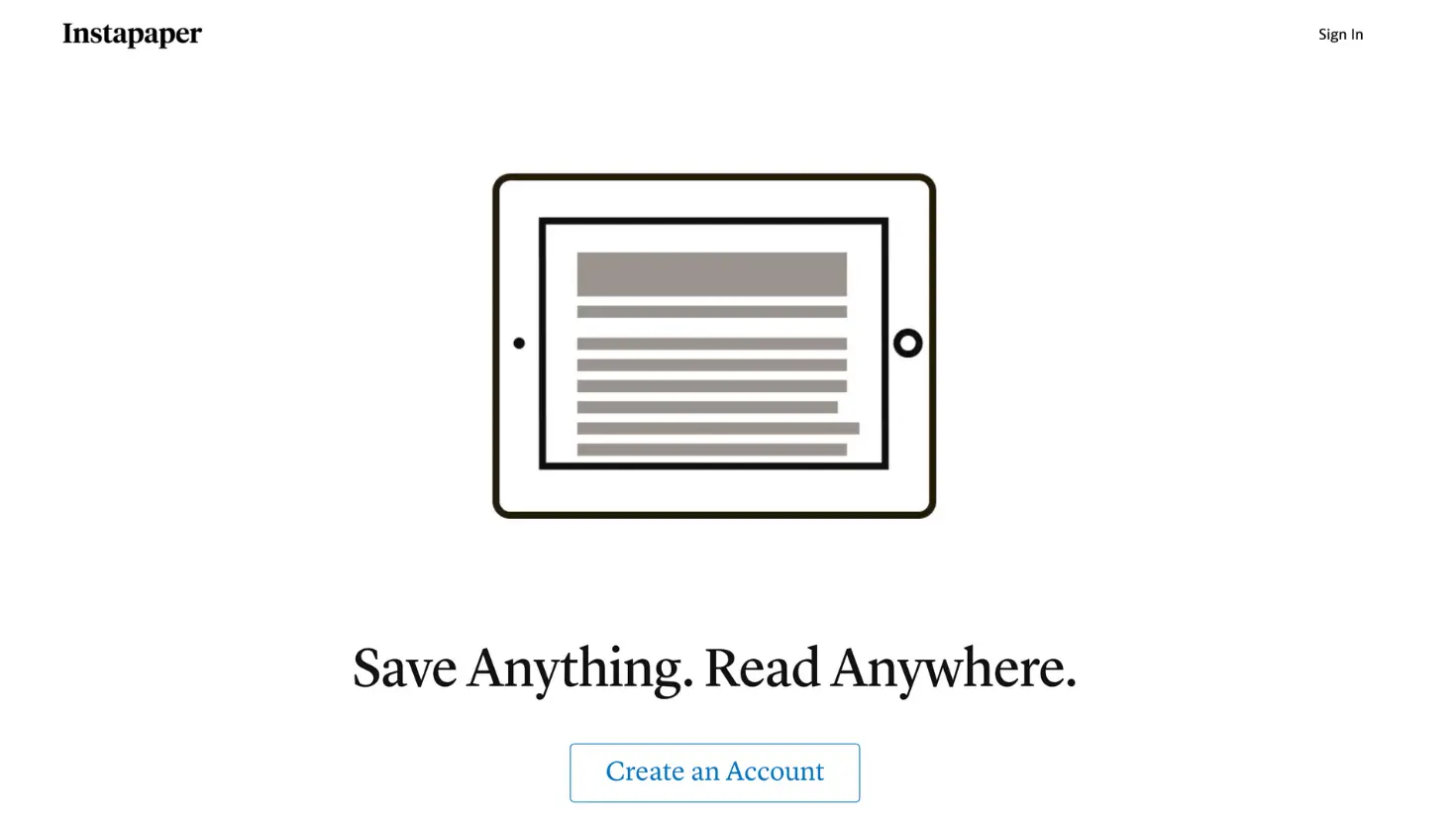 Instapaper Chrome extension for a classic reading queue