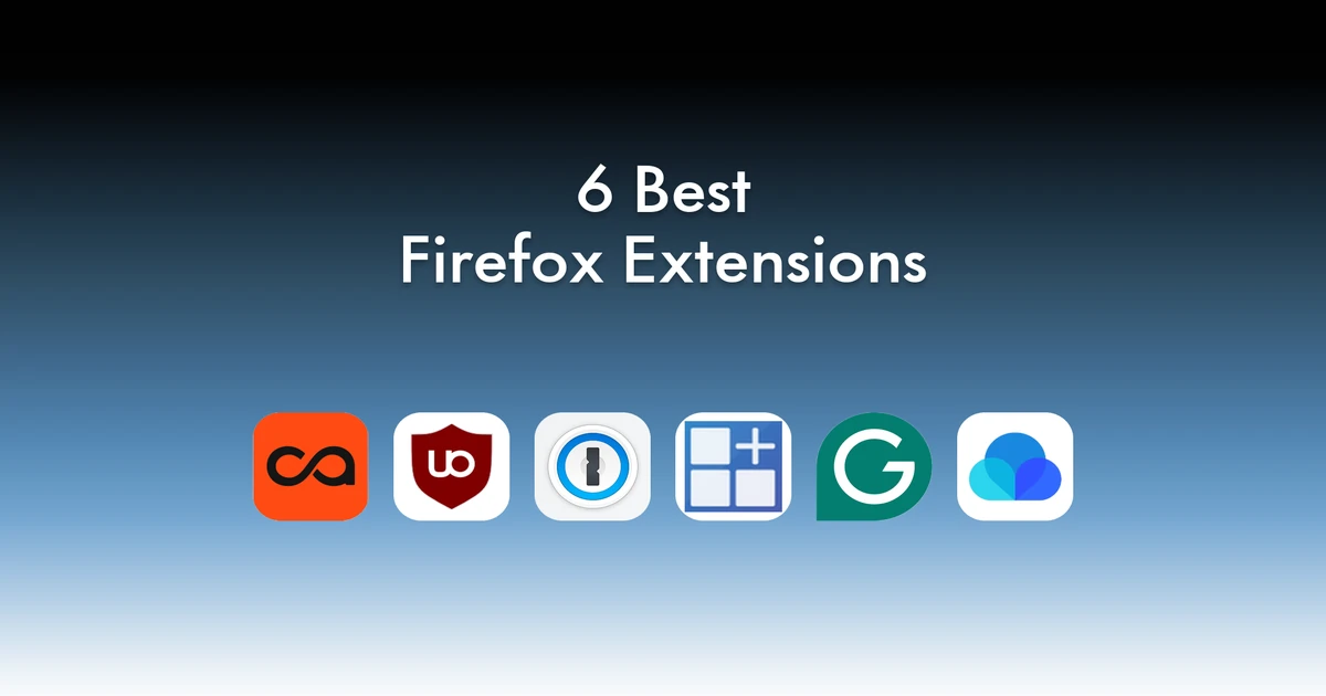 6 best Firefox extensions in 2026 for knowledge, privacy, passwords, and writing