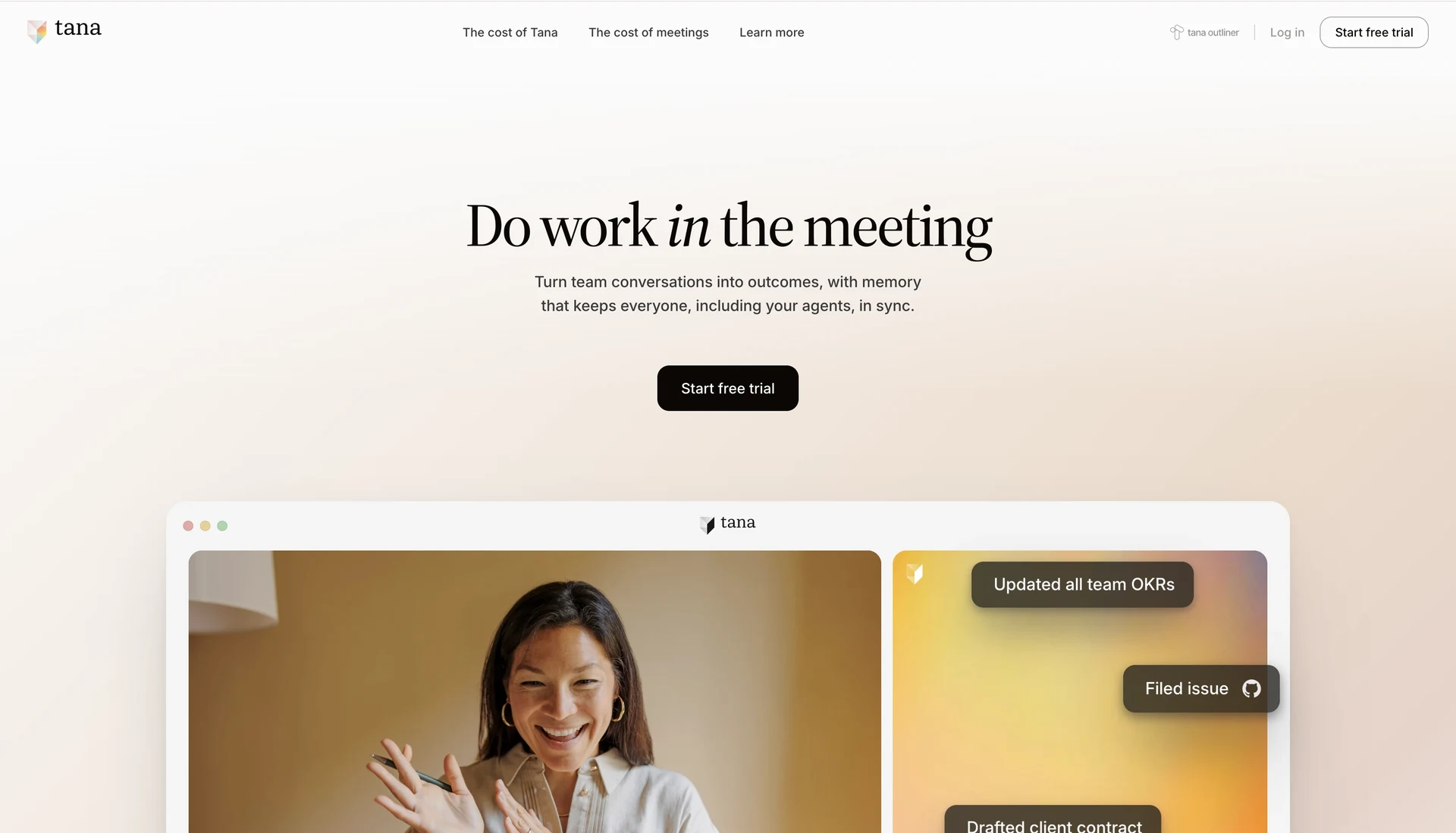 Tana outliner for meetings, voice notes, and supertags as a NotebookLM alternative for work productivity