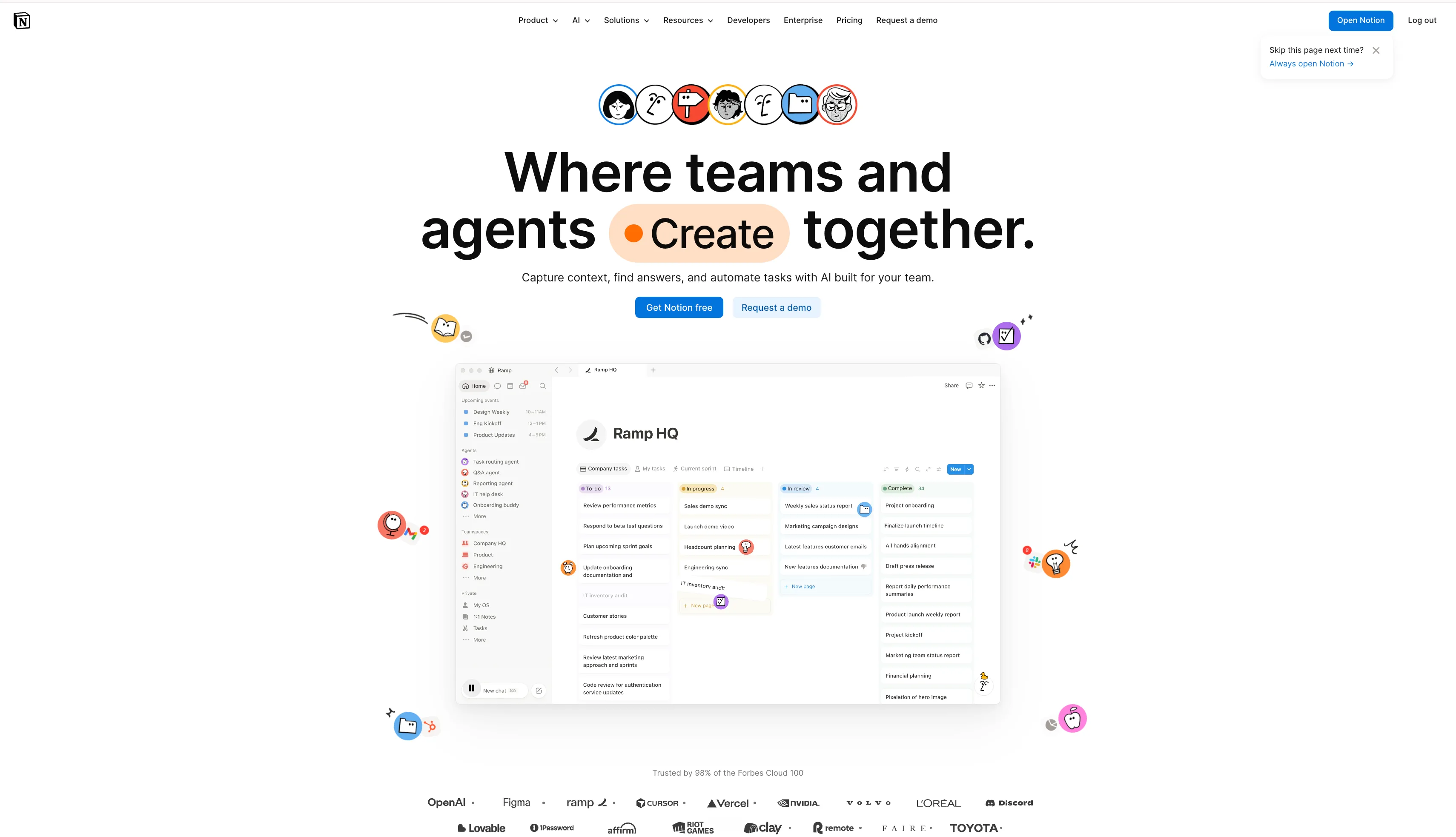 Notion Web Clipper Chrome extension for saving pages into Notion