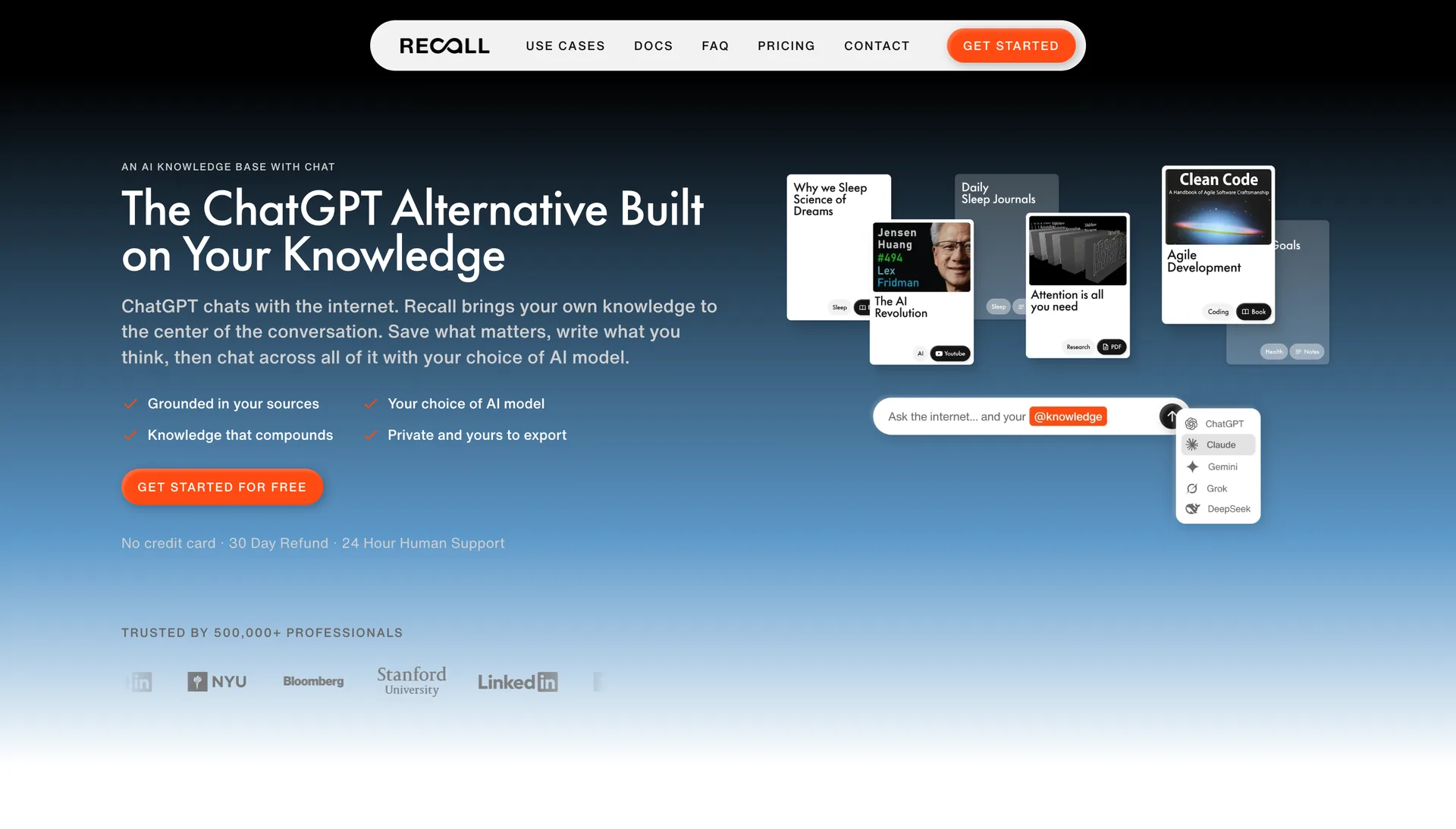 Recall as the best ChatGPT alternative
