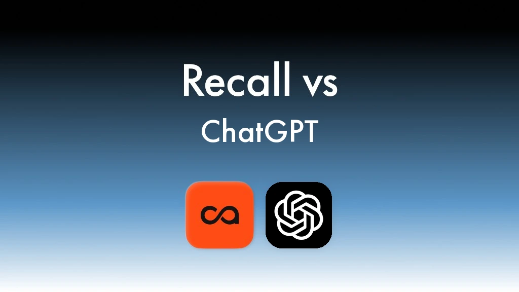 Recall vs ChatGPT: best ChatGPT alternative for research and writing in 2026