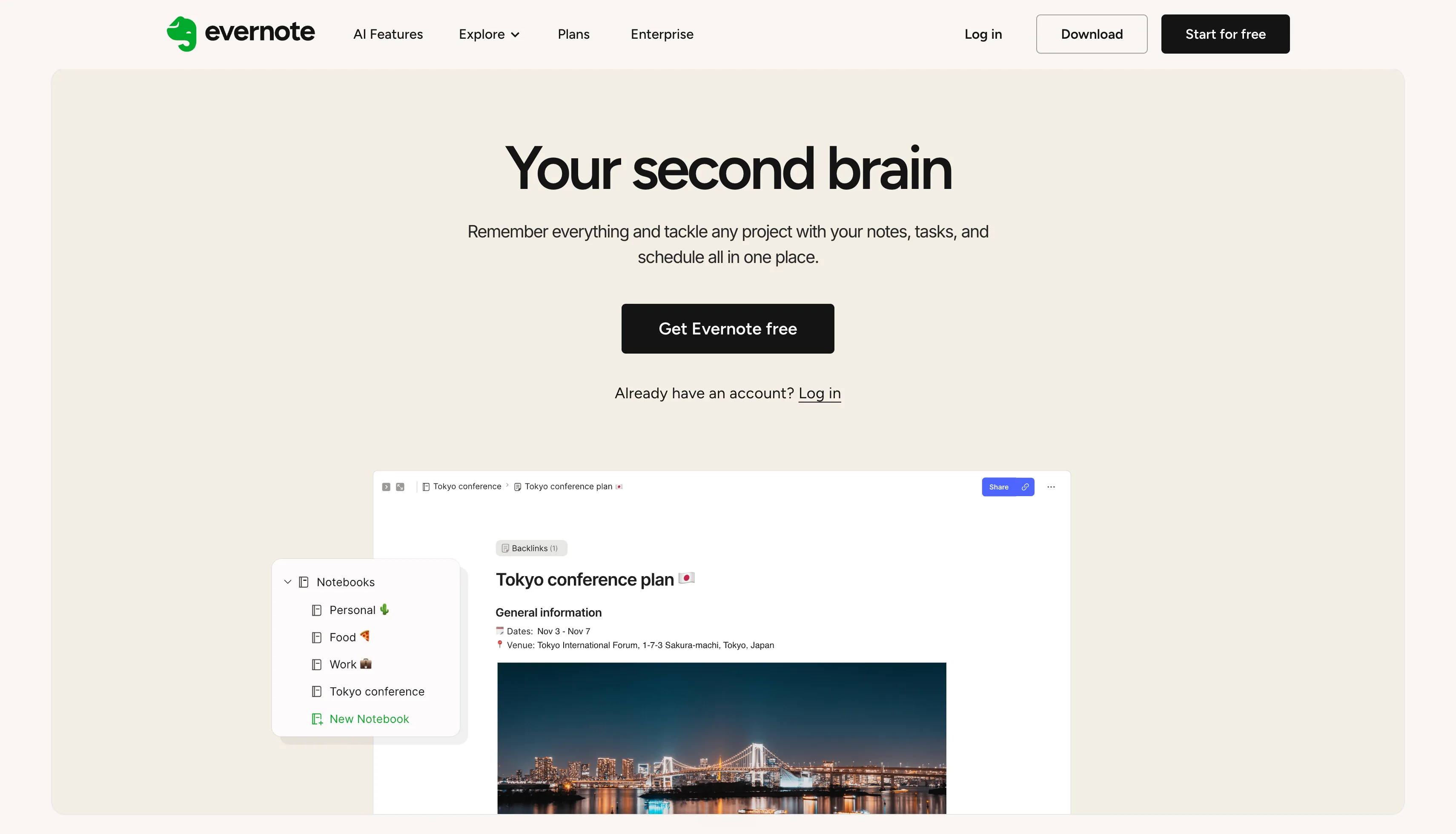 Evernote notebooks and web clipping