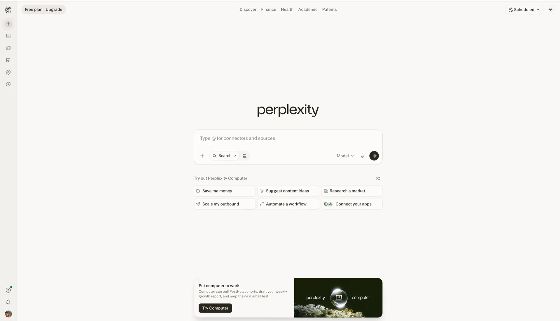 Perplexity AI answer engine with cited web sources