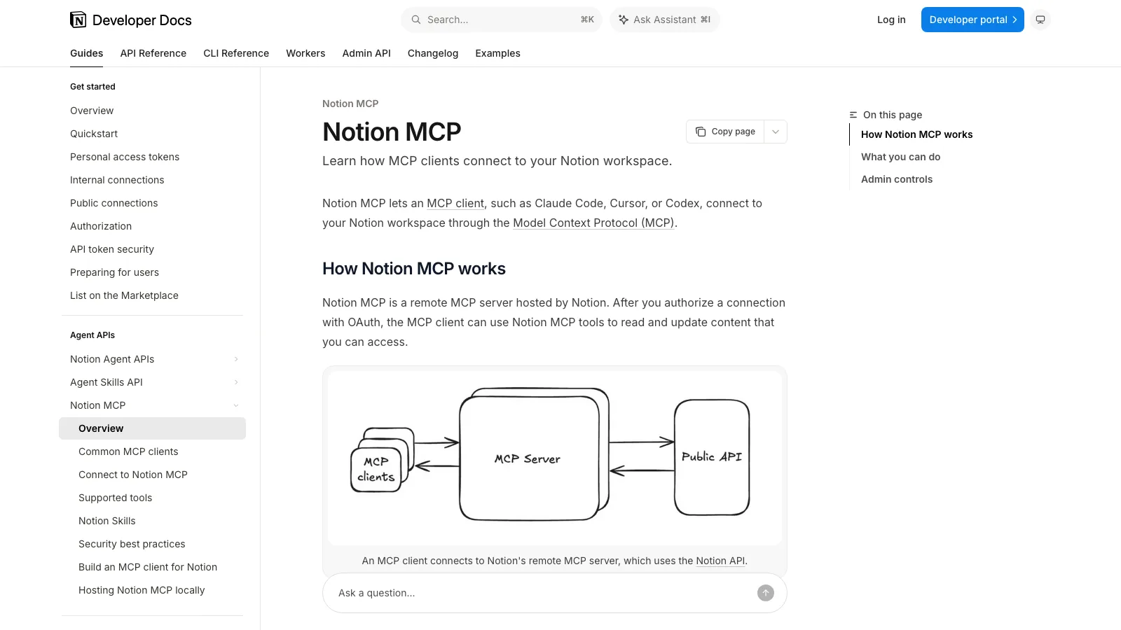 Notion MCP server