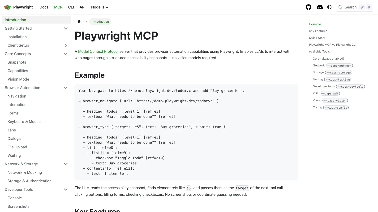 Playwright MCP server