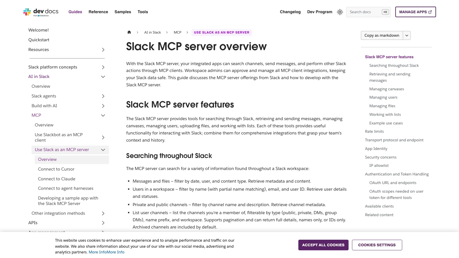 Slack MCP server